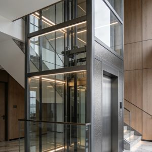 40型砂纹灰铝合金井道